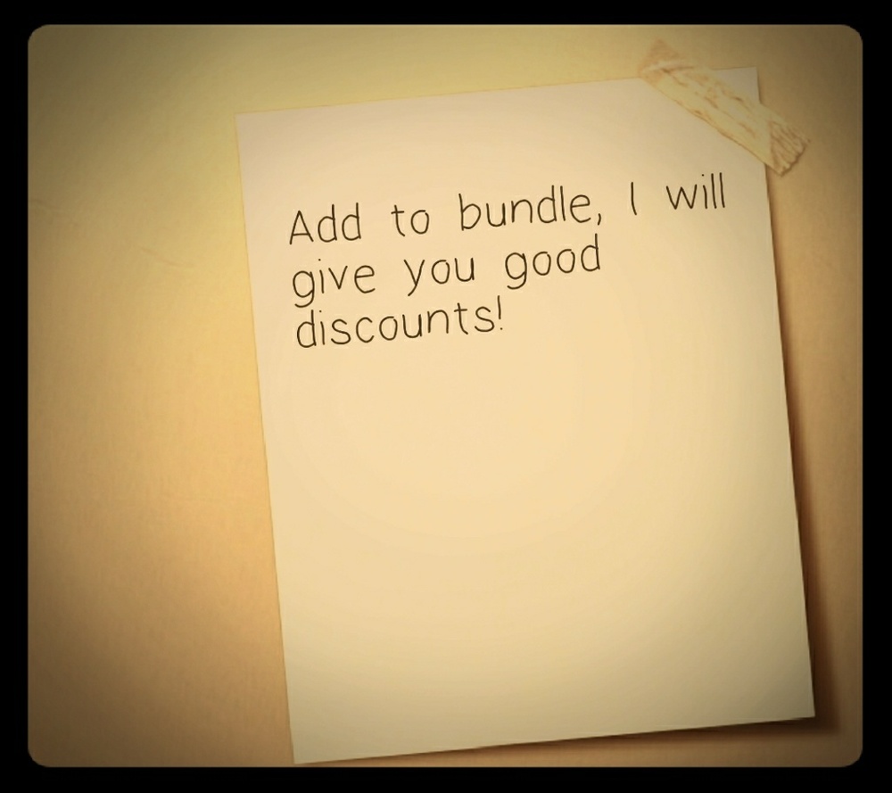 Feel free to add items to bundle!